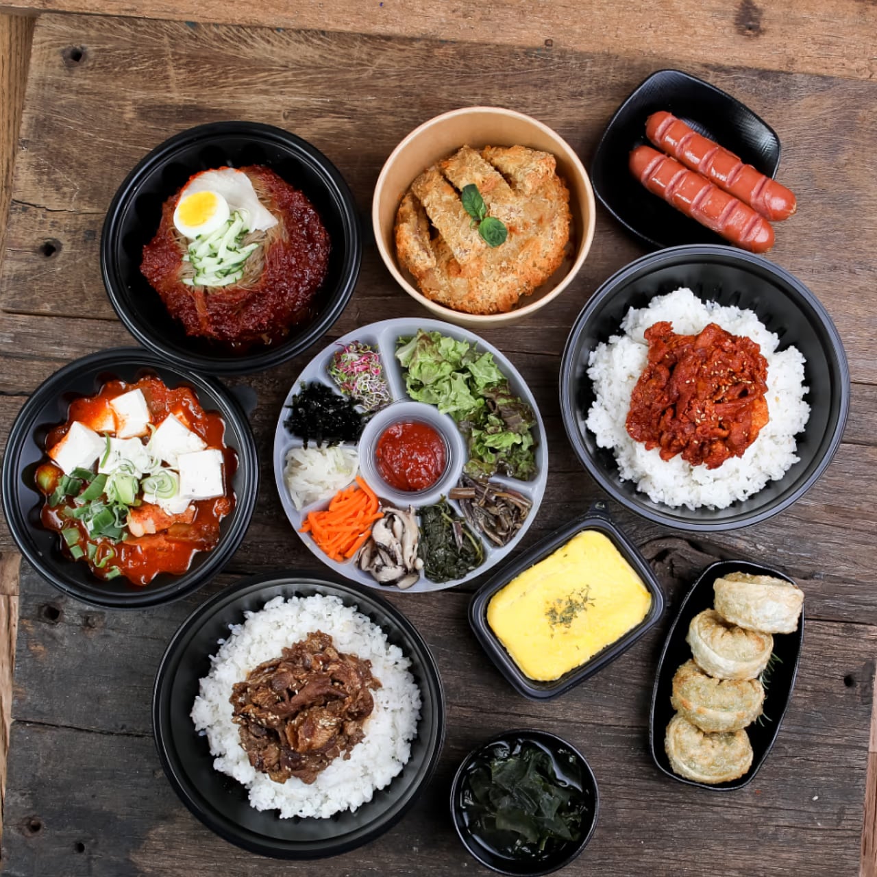 철판 퓨전 볶음밥 컷 - 열감과 질감 강조