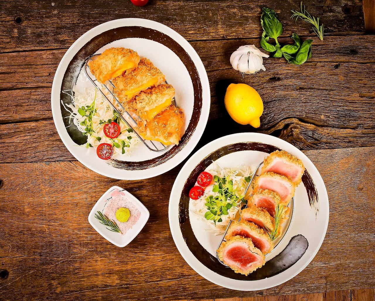 돈카츠 2종 비교 컷 - 메뉴 차이 직관화