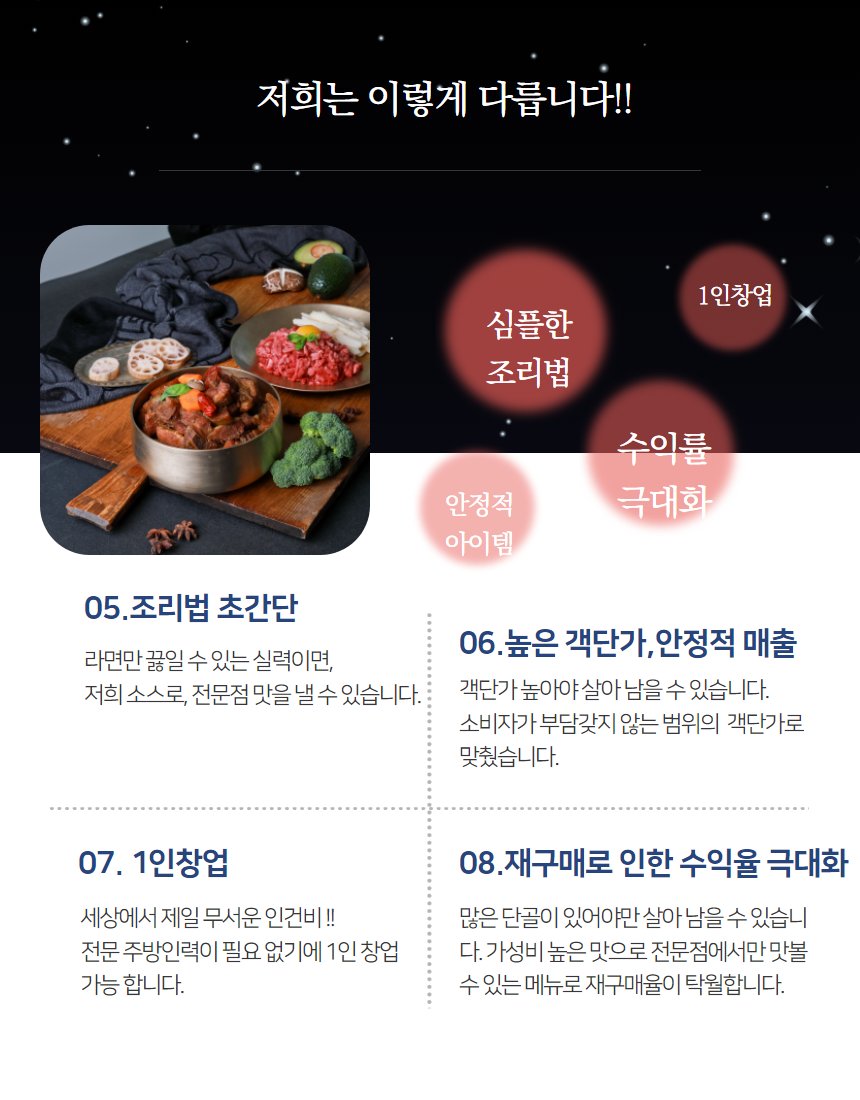브랜드 스토리 — 호랑이 갈비찜 1인 창업 모델 안내