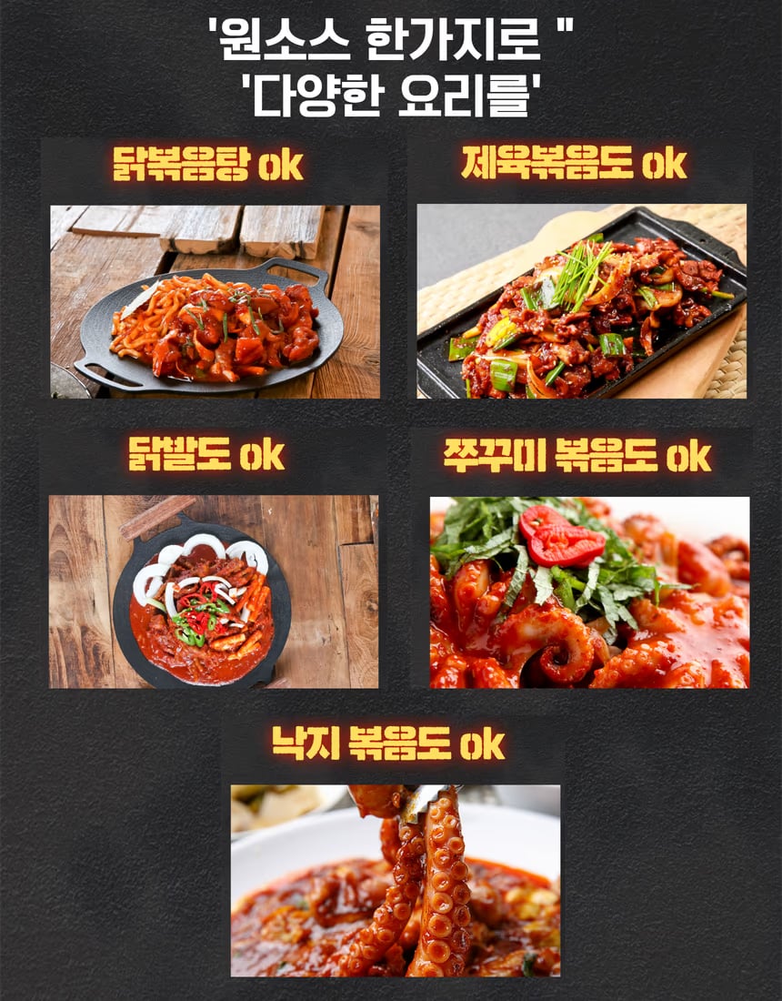 제육볶음 대표 컷 - 고추장 색감과 고기 결 강조